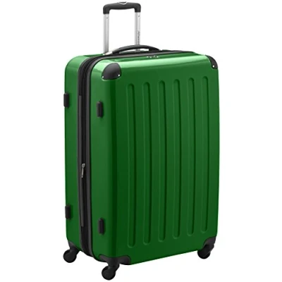 Abbildung von HAUPTSTADTKOFFER Alex Großer Hartschalen Koffer, TSA, 4 Doppel Rollen, Trolley, Rollkoffer, Reisekoffer, Volumenerweiterung, 75 cm, 119 Liter, Grün
