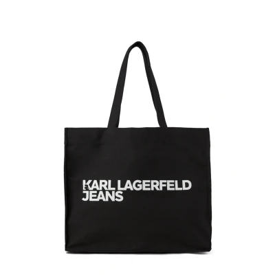 Abbildung von KARL LAGERFELD JEANS, Damen, Essential Logo Shopper, Schwarz, One size
