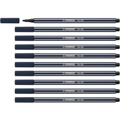 Abbildung von STABILO Premium Filzstift Pen 68 10er Pack paynesgrau