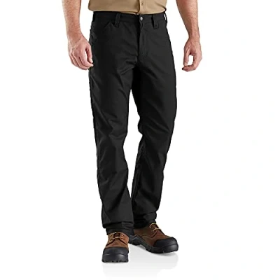 Abbildung von Carhartt, Herren, Rugged Professional Serie Flex Lockere Canvas Arbeitshose, Schwarz, W32/L34
