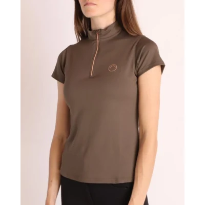 Abbildung von Montar Poloshirt Everly Rosegold Mud XS