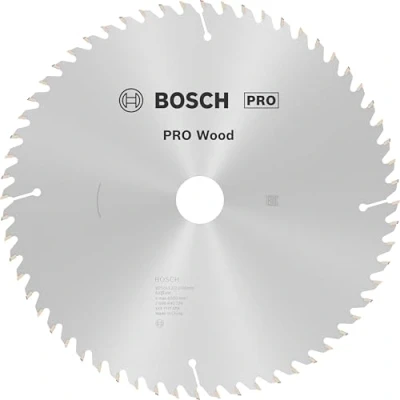 Abbildung von Bosch 1x PRO Wood Kreissägeblatt für Akku Handkreissägen (für Weichholz, Hartholz, Ø mm, Professional Zubehör Handkreissäge)