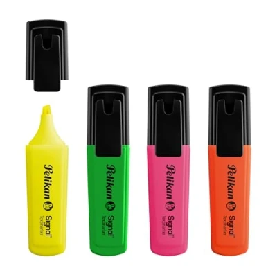 Abbildung von Pelikan Textmarker Signal, 4 teilig aus Polybag, Blau