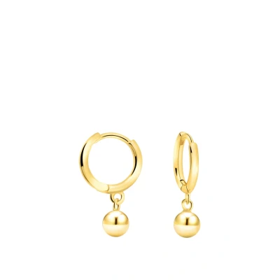 Abbildung von SOFIA MILANI Damen Ohrringe 925 Silber vergoldet/golden Kugel Ohrhänger E3028