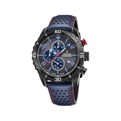 Abbildung von Festina Herren Analog Quarz Uhr mit Leder Armband F20519/3
