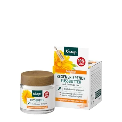 Abbildung von Kneipp Regenerierende Fussbutter Auch für sensible Haut Bio Calendula und Orangenöl Intensive Pflege sofort spürbar 100ml