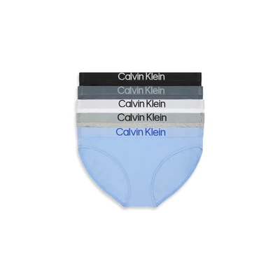 Abbildung von Calvin Klein Underwear Extra SOFT 5 PACK Slip, Damen, Größe: XS, Black/white/grey/eggshell