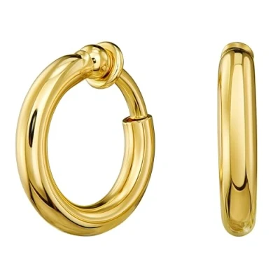 Abbildung von Traveller Ohrclip Creolen Damen Ø 18mm 22kt vergoldet 157599