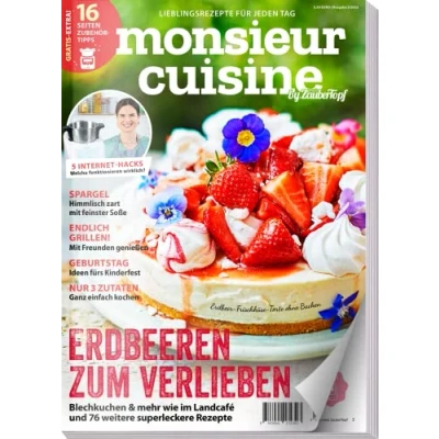 Abbildung von Monsieur Cuisine by mein Zaubertopf 03/22 : Rezepte für Süße Erdbeerzeit Spargel Express Küche Connect &amp; Plus: und 70 weitere superköstliche