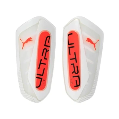 Abbildung von Puma Ultra FLEX Sleeve Unisex Schienbeinschoner, Größe: XS, White/glowing red