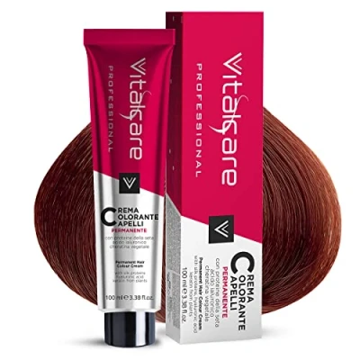 Abbildung von Vitalcare Haarfärbecreme mit Seidenproteinen, 100 ml, Nr. 6/6 intensives Rot