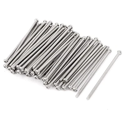 Abbildung von sourcing map M3 x 70mm 304 Edelstahl Kreuzschlitz Pan Kopf Schrauben Maschinenschrauben 60stk