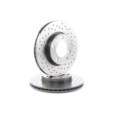 Abbildung von BREMBO XTRA LINE 09.5390.3X Bremsscheibe 286 22 5 gelocht/innenbel. beschichtet hochgekohlt mit Schrauben BMW: 3 Saloon, Touring, Convertible