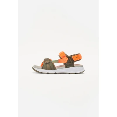 Abbildung von Superfit Criss Cross Unisex Riemensandalette für Kinder, Größe: 28, Green/orange Schuhe