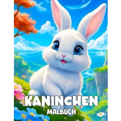 Abbildung von Kaninchen Malbuch: Entzückende Hasen und zum Ausmalen Perfekt für kleine Hasenliebhaber von 3 bis 8 Jahren