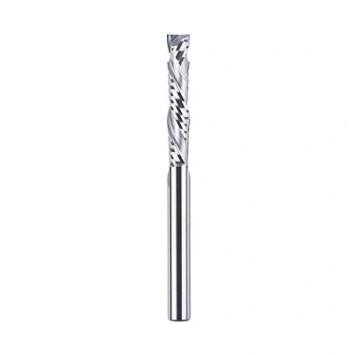 Abbildung von SpeTool Spiralfräser 8mm Schaft Kompression 45mm Schnittlänge Extra Lang Nutfräser Up&amp;Down CNC Fräser VHM Schaftfräser Router Bit für Oberfräse Spiralnutfräser Holzfräser Langlochfräser Holz