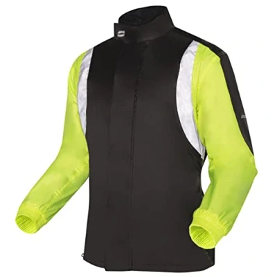 Abbildung von OZONE MOTO Marin Motorrad Regenjacke Wasserdicht Elastische Taille und Bündchen Mesh Futter Reflektierende Platten