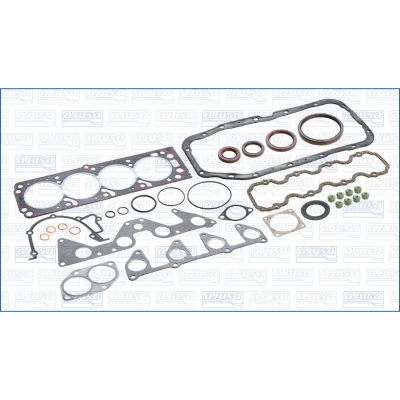 Abbildung von AJUSA FIBERMAX 50048200 Dichtungsvollsatz, Motor mit Zylinderkopfdichtung, Ventilschaftabdichtung OPEL: Astra F CC, Calibra A