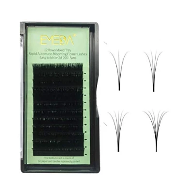 Abbildung von EMEDA Neue Mega Volume Easy Fan Lashes 0,07 mm D Curl 11mm Automatisch blühende Wimpernverlängerung 3D 6D 10D Volumen Wimpern (0,07 11mm)