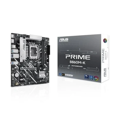 Abbildung von ASUS Prime B860M K Mainboard Sockel Intel LGA 1851 (Intel B860, mATX, DDR5 Speicher, PCIe 5.0, 1x 4.0 M.2, Aura Sync)