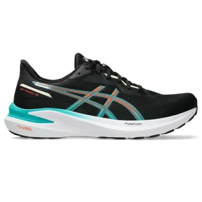 Abbildung von Asics GT 1000 13 Laufschuh Straße, Herren, Größe: 44.5, Black/wave teal Schuhe