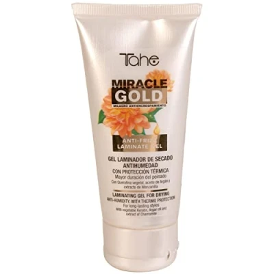 Abbildung von Tahe Miracle Gold Anti Feuchtigkeits Laminiergel mit Hitzeschutz gegen Frizz, 50 ml