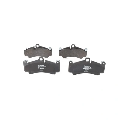 Abbildung von BOSCH 0 986 494 709 Bremsbelagsatz Low Metallic mit Anti Quietsch Blech PORSCHE: 911 Convertible, Coupe, Cayman