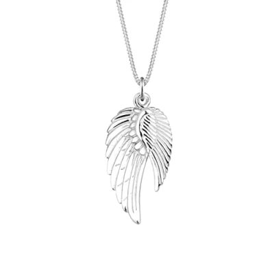 Abbildung von Elli Doppelt FLÜGEL Schutzengel Halskette, Damen, Größe: 45, Silber