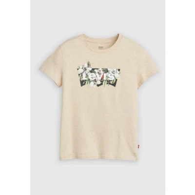 Abbildung von Levi&#039;s THE Perfect TEE Tshirt print, Damen, Größe: XS, Oatmeal heather