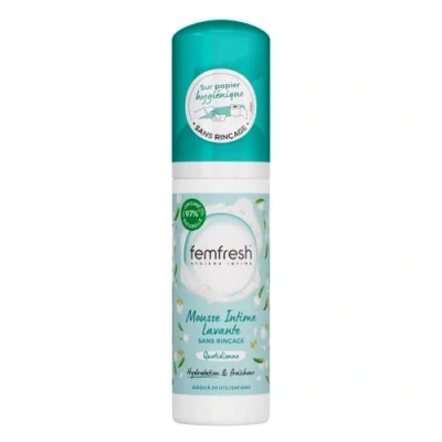 Abbildung von Femfresh Intimschaum für den täglichen Gebrauch, ohne Ausspülen, mit Sheabutter und Hafermilch, 50 ml