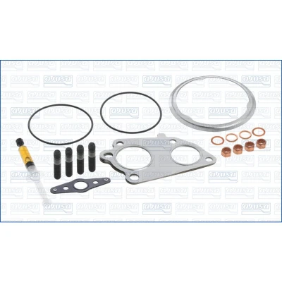 Abbildung von AJUSA JTC11941 Montagesatz, Lader with studs, syringe oil mit Dichtungen Montageanleitung BMW: 5 Saloon, 3 Touring