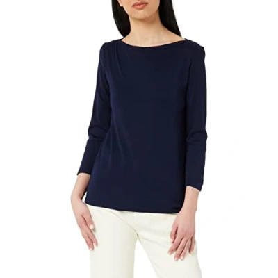 Abbildung von United Colors of Benetton BOAT NECK Langarmshirt, Damen, Größe: XXS, Blue