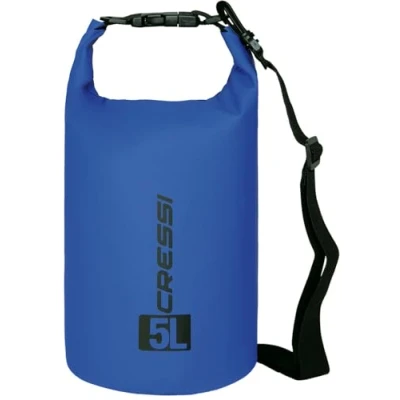 Abbildung von Cressi Dry Bag Wasserdichte Taschen mit langem verstellbaren Schulterriemen Für Tauchen, Bootfahren, Kajak, Angeln, Rafting, Schwimmen, Camping und Snowboarden