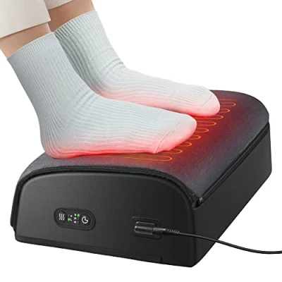 Abbildung von COMFIER Fußstütze Schreibtisch, Höhenverstellbare Fußbank, Ergonomische Fußablage Schreibtisch Home Office Verwenden, Fußwärmer, Fußheizung,Geschenke für Männer Frauen, Weihnachtsgeschenke