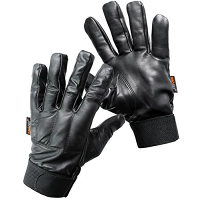 Abbildung von PRODEF® Quarzsand Handschuhe, Level 5 Schnittschutz, Leder (L)