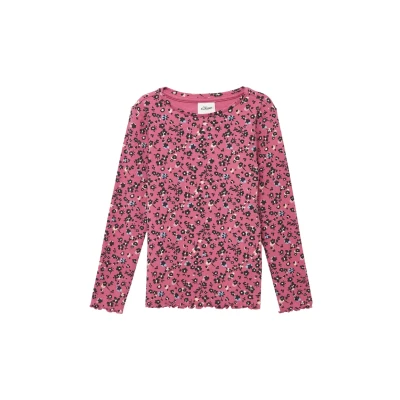 Abbildung von s.Oliver Junior Langarmshirt, mit All Over Print