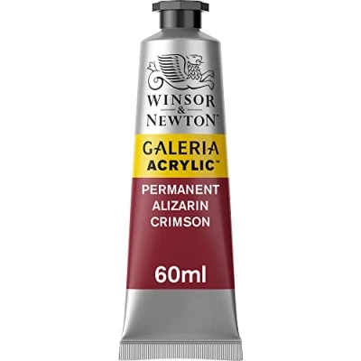 Abbildung von Winsor &amp; Newton 2120466 Galeria Acrylfarbe, hohe Pigmentierung, lichtecht, buttrige Konsistenz, 60 ml Tube Permanent Alizarinkarmesin