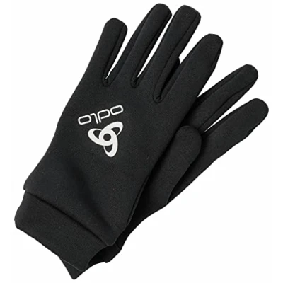 Abbildung von Odlo Stretchfleece Liner Eco Gloves Laufhandschuhe Schwarz, Größe M