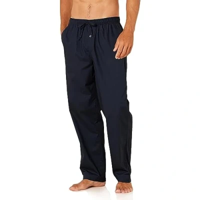 Abbildung von Amazon Essentials Herren Gewebte Pyjamahose, Gerade Geschnitten, Marineblau, XL