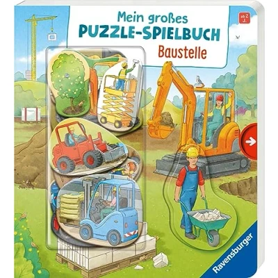 Abbildung von Mein großes Puzzle Spielbuch: Baustelle