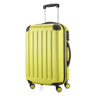 Abbildung von HAUPTSTADTKOFFER SPREE Handgepäck Hartschalen Koffer Trolley Rollkoffer Reisekoffer, 4 Doppel Rollen, 55 cm, 42 L, Farn