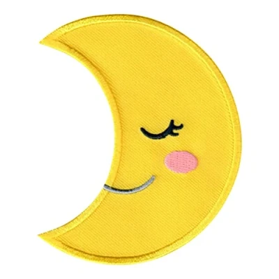 Abbildung von PatchMommy Mond Patch Aufnäher Applikation zum Aufbügeln Bügelbild für Kleidung Kinder Baby
