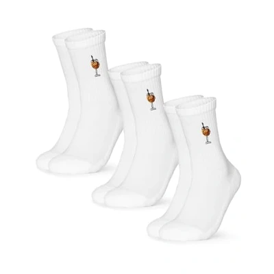 Abbildung von Occulto Damen &amp; Herren Motiv Tennissocken 3er Pack (Modell: Robin), Statement Tennis Socken Sprizz 35 38