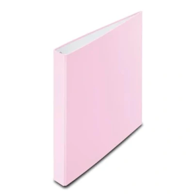 Abbildung von Hama Ordner A4 (39mm Rückenbreite, Ringbuch, Ringordner 4 Ringe, Organizer, Aktenordner, Schnellhefter mit Ring , Ringbuchordner für Portfolio, Schule Büro, Dokumente, Fotos etc.) Pappe rosa