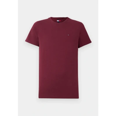 Abbildung von Tommy Jeans SLIM TEE Tshirt basic, Herren, Größe: 60, Red wine
