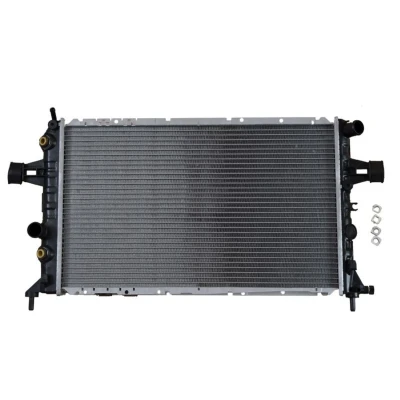 Abbildung von NRF EASY FIT 58178 Kühler, Motorkühlung Aluminium 600 366 34 mit Anbauteilen Kühlrippen gelötet OPEL: Astra G CC, Convertible, Zafira A