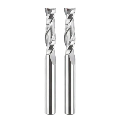 Abbildung von SpeTool 2 Stück Spiralnutfräser 8mm Schaft Upcut 32mm Schnittlänge Nutfräser Holzfräser Spiralfräser VHM Schaftfräser Flöten Router Bit Langlochfräser Holz CNC Fräser für Oberfräse