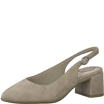 Abbildung von Tamaris COMFORT Damen Slingpumps aus Leder Elegant, Rosa (Rosa), 39 EU