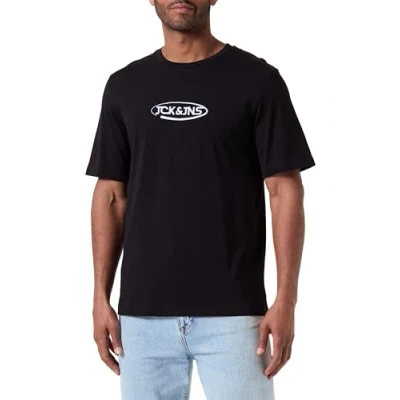 Abbildung von JACK &amp; JONES Herren Jacoliver Ss Tee T Shirt, Schwarz, L