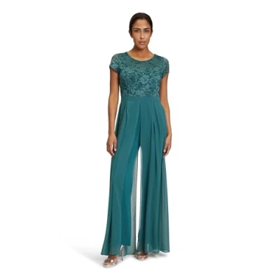 Abbildung von Vera Mont Kurzarm Jumpsuit, Damen, Größe: 44, Dark emerald